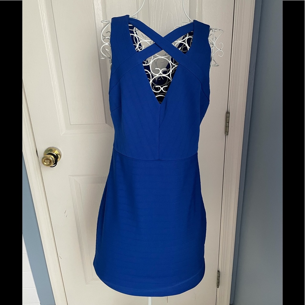 Blue size 8 guess dress, royal blue